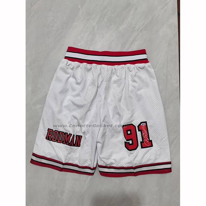 Pantaloncini Chicago Bulls Mitchell & Ness Just Don 1996-97 Bianco
